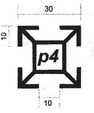 پروفیل آلومینیوم پارتیشن p4